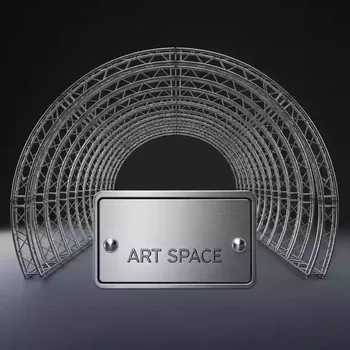 Аренда Шатер из ферм тоннельный 10х8 м металлик в Omega Sirius — ART SPACE