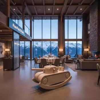 Аренда Детская качалка танк на площадке Rosa Peak (2320м) — ART SPACE