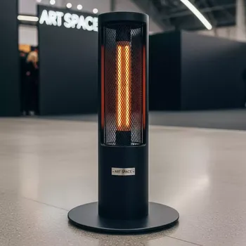 Аренда Обогреватель напольный электрический Hügett Gaea Black в Сириус Арене — ART SPACE