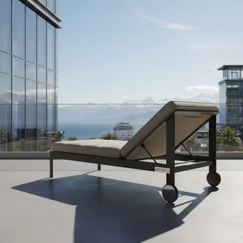 Аренда Шезлонг COSTA бежевый каркас карбоновый в Cosmos Sochi Hotel — ART SPACE