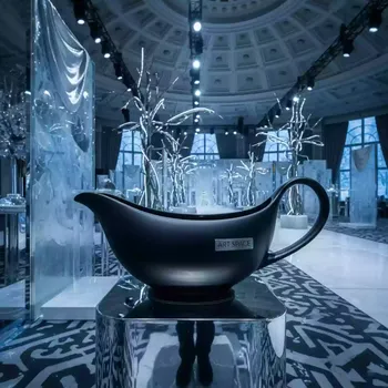 Аренда Соусник Porland чёрный 110х70 мм в Cosmos Sochi Hotel — ART SPACE