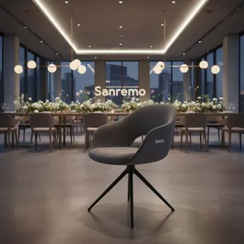 Аренда Стул Solomon крутящийся серый черный в ресторане «Sanremo» — ART SPACE