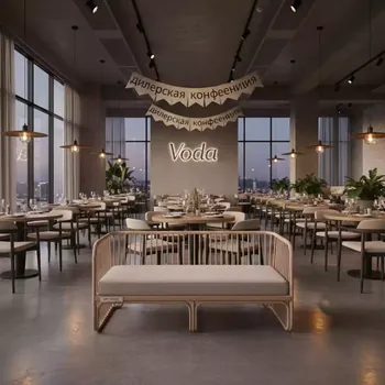 Аренда Диван плетеный Welcome в ресторане «Voda» — ART SPACE