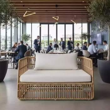 Аренда Модуля центрального плетёного с подушкой Synthesis в ресторане «La Terrazza» — ART SPACE