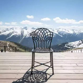 Аренда Стул кованый азур на площадке Rosa Peak (2320м) — ART SPACE