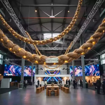 Аренда Гирлянда плетеная 10 в зале «Чайка» (Морпорт) — ART SPACE