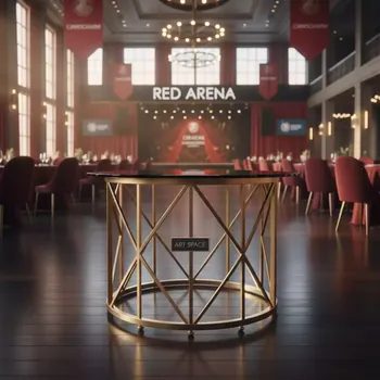 Аренда Стол для торта круглый на колесиках в Red Arena — ART SPACE