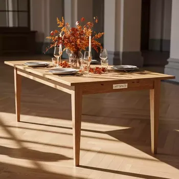 Аренда Стол раздвижной Стокгольм прямоугольный 140 175 см массив дуба натуральный тон в санатории «Октябрьский» — ART SPACE
