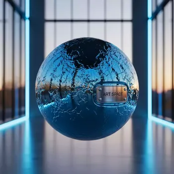 Аренда Сфера фольгированная синяя в Gamma Sirius — ART SPACE