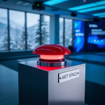 Аренда Кнопка красная с подзвучкой и подсветкой в санатории «Черноморье» — ART SPACE
