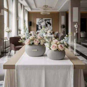 Аренда Настольных Кашпо из Композитного Камня 2 в Sport Inn Hotel & Wellness — ART SPACE