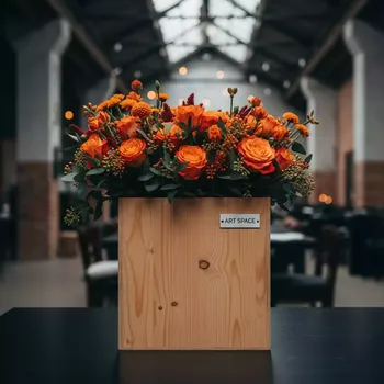 Аренда Ящик для цветов из сосны IRIS капучино в ресторане «La Terrazza» — ART SPACE