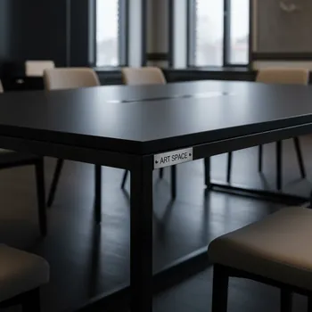 Аренда Стол прямоугольный black loft 10 12 человек в МФК «Горный» — ART SPACE