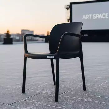 Аренда Кресло садовое Лион черное в отеле «Богатырь» — ART SPACE