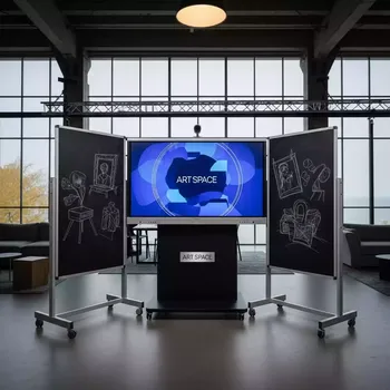 Аренда Доска интерактивная трехсегментная Proptimax 83 с меловыми элементами на пляже «Маяк» — ART SPACE