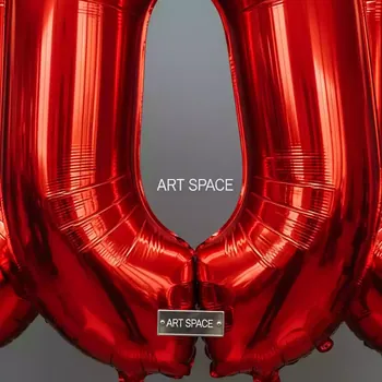 Аренда Цифры фольгированные красные в ресторане «Магеллан» — ART SPACE