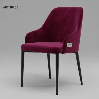 Аренда Стул Роза бордовый вельвет чёрные ножки в Karat Resort — ART SPACE
