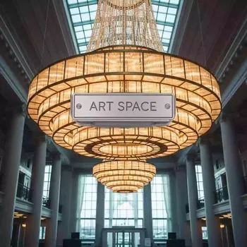 Аренда Люстра световая конструкция в зале «Чайка» (Морпорт) — ART SPACE