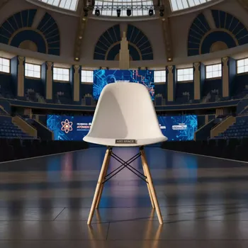 Аренда Стул дизайнерский Eames стиль DSW DAW white белого цвета на арене «Фишт» — ART SPACE