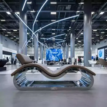 Аренда Шезлонг лежак металлический Wave Pad тортора в комплексе «Дагомыс» — ART SPACE