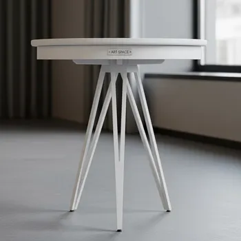 Аренда Столик коктейльный Tripod белый в ресторане «La Terrazza» — ART SPACE
