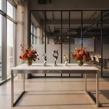 Аренда Стол белый прямоугольный в ресторане «Sanremo» — ART SPACE
