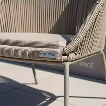 Аренда Стул плетеный из роупа LIO CH T001 beige в Гранд Отель Сочи — ART SPACE