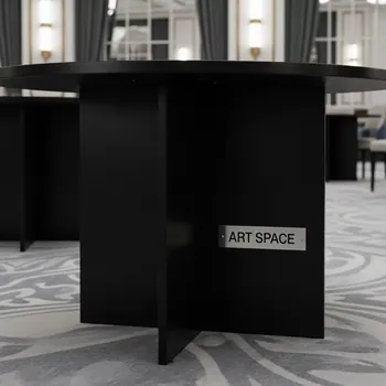 Аренда Стол для переговоров круглый черный Backstage 120 см в Imeretinskiy Hotel — ART SPACE