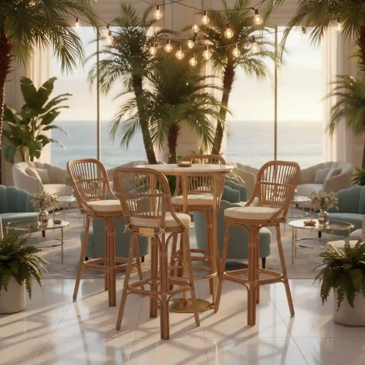 Стул барный ROTANG LUX MALAGA