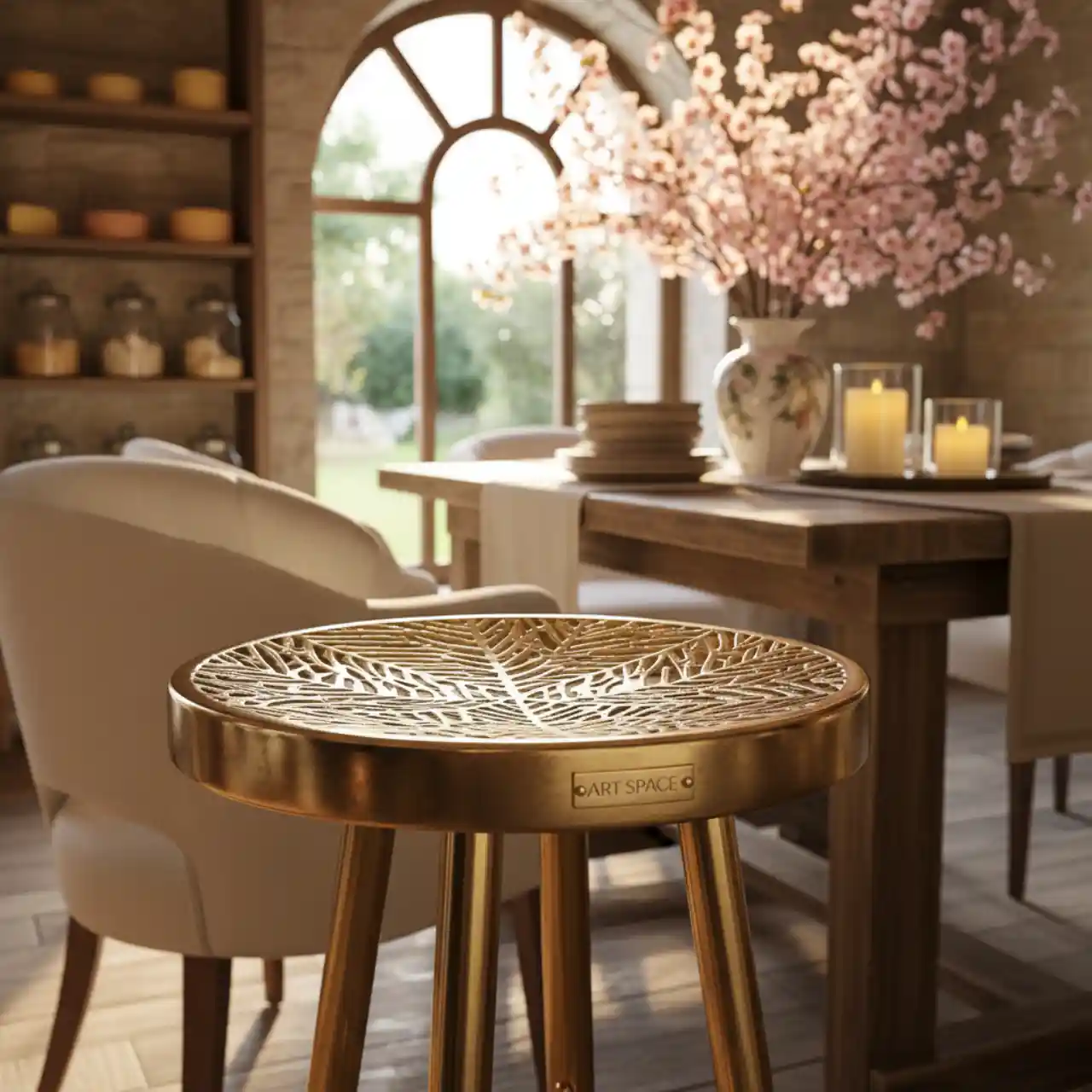 Табурет столик металлический кофейный Folia