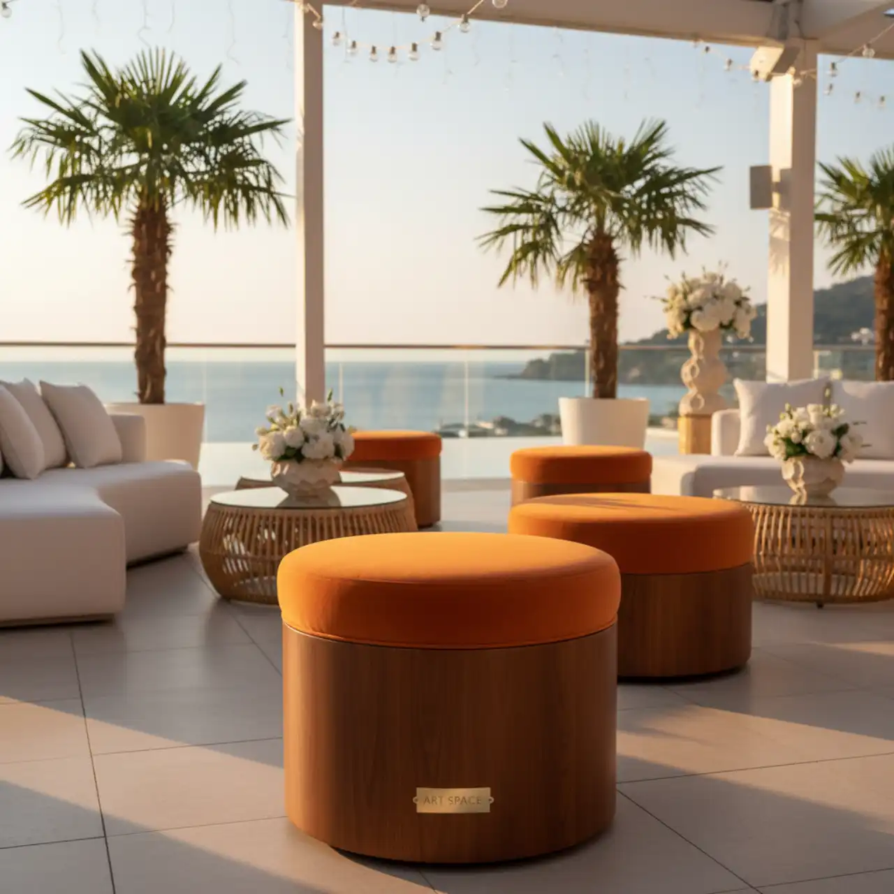 Табурет Рондо оранжевый