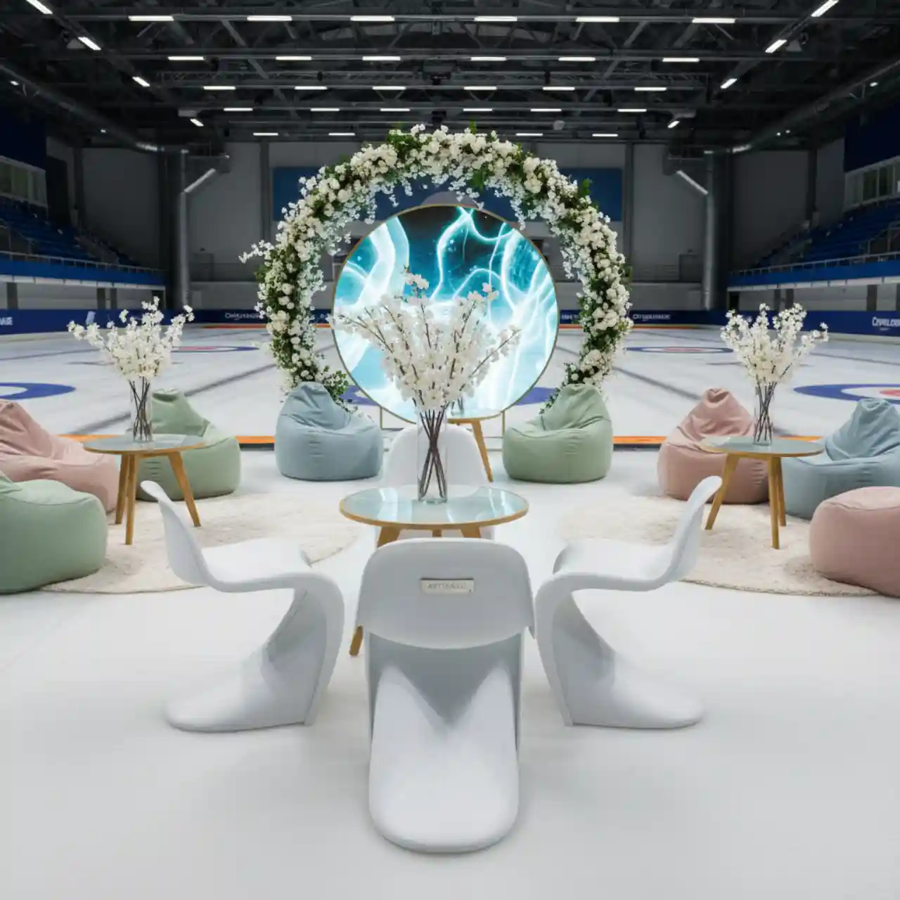 Табурет пластиковый Happy белый