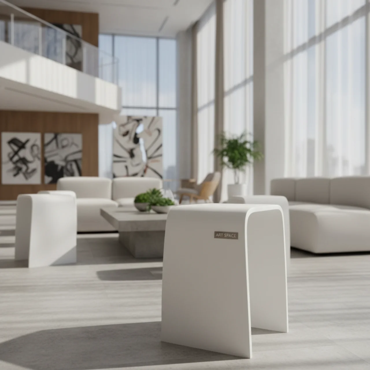 Табурет пластиковый Tom 45 белый