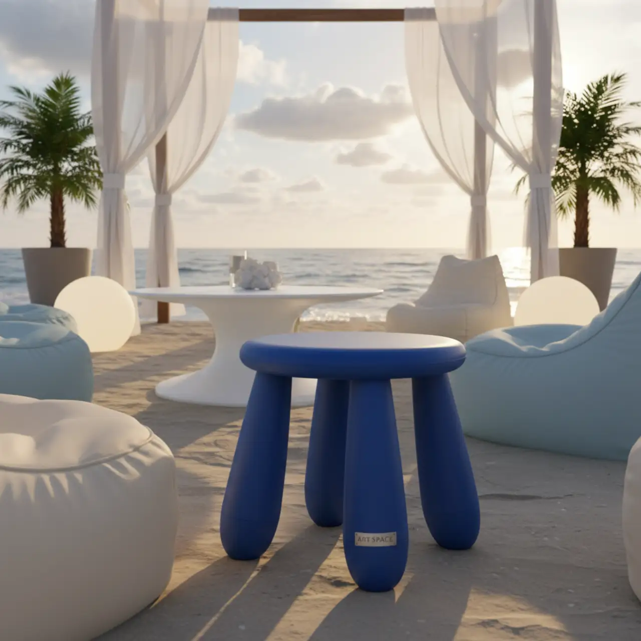 Табурет детский пластиковый Маммут 17 203DB синий