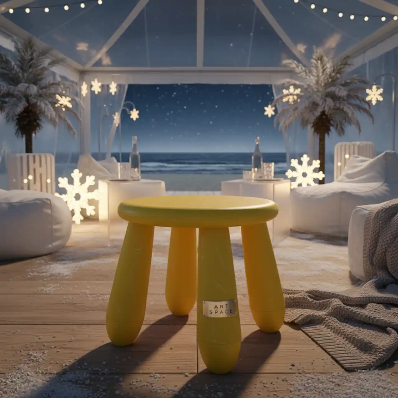 Табурет детский Mammut желтый