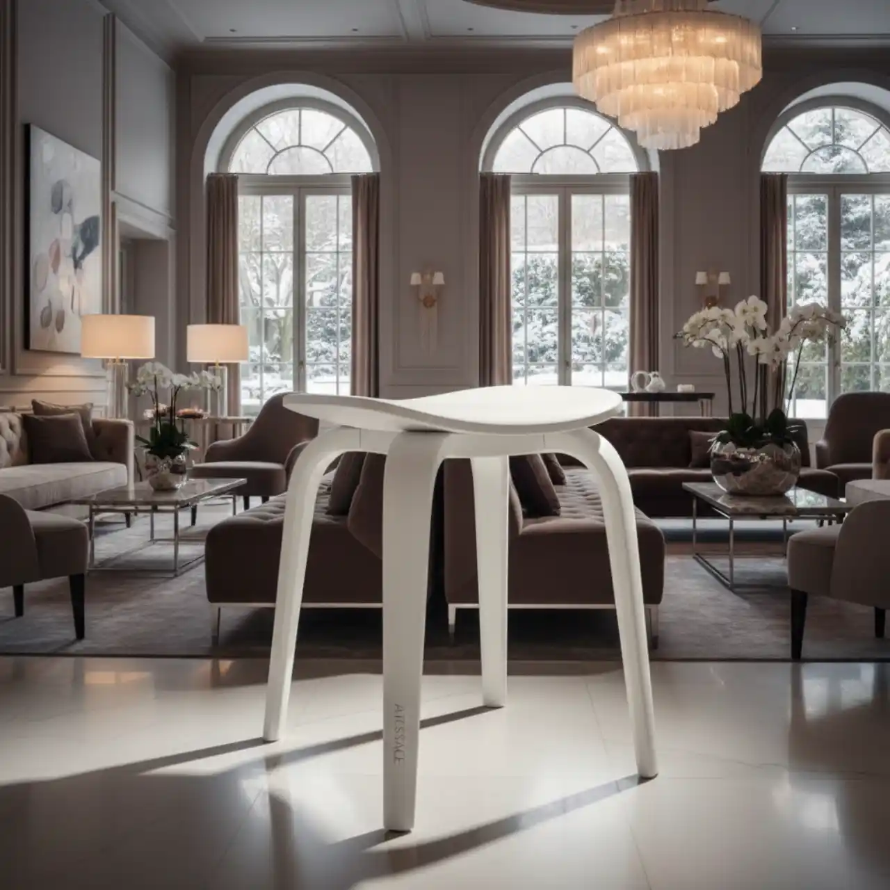 Табурет Flow RAL 9003 белый