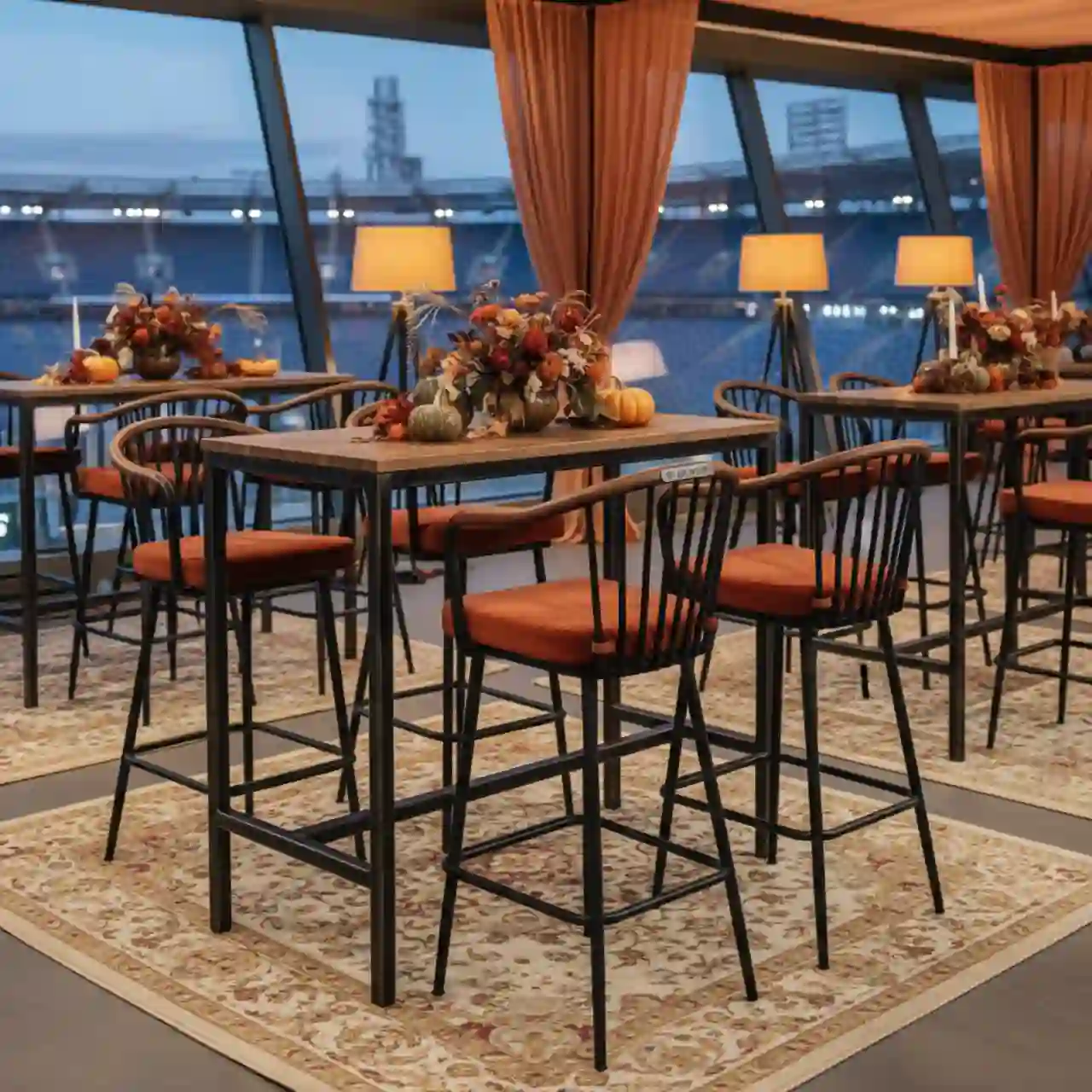 Стул со спинкой барный черный Tolix