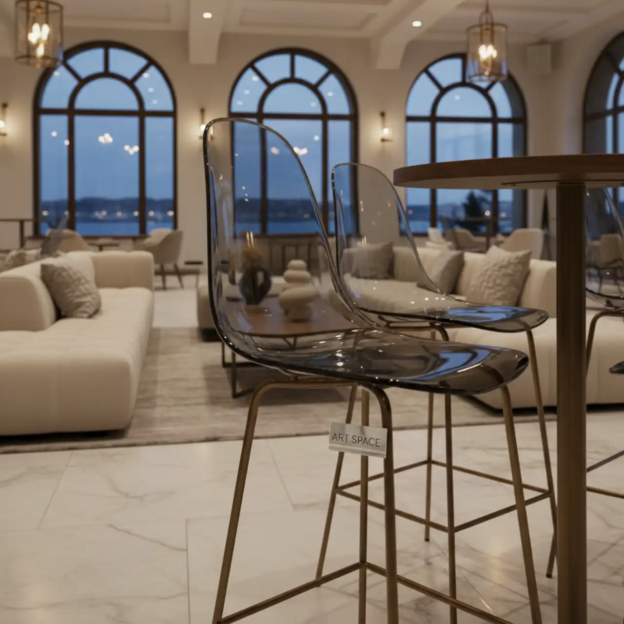 Стул полубарный пластиковый Maya Bar