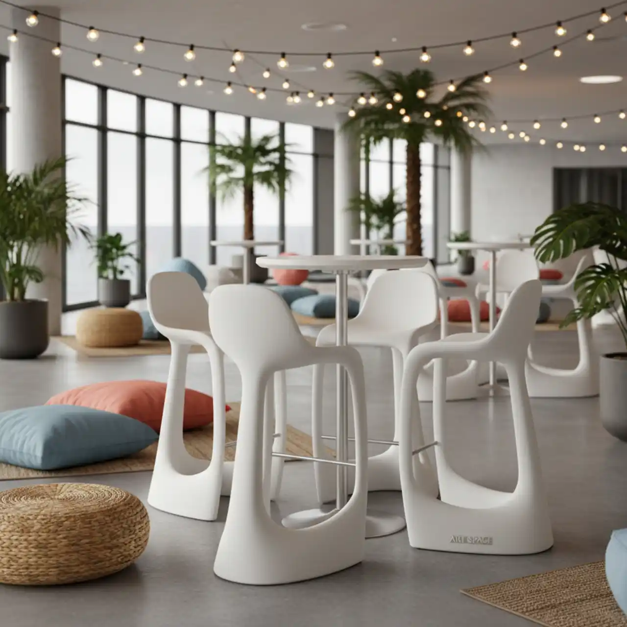 Стул пластиковый полубарный Trill Stool Mini