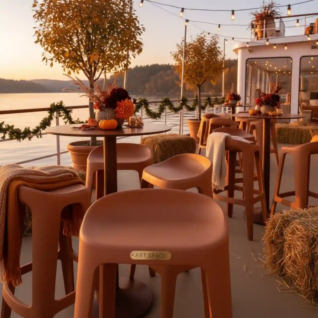 Стул полубарный пластиковый Trill Stool Mini