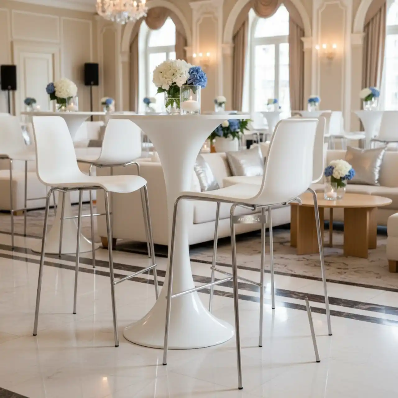 Стул пластиковый полубарный Faro Mini