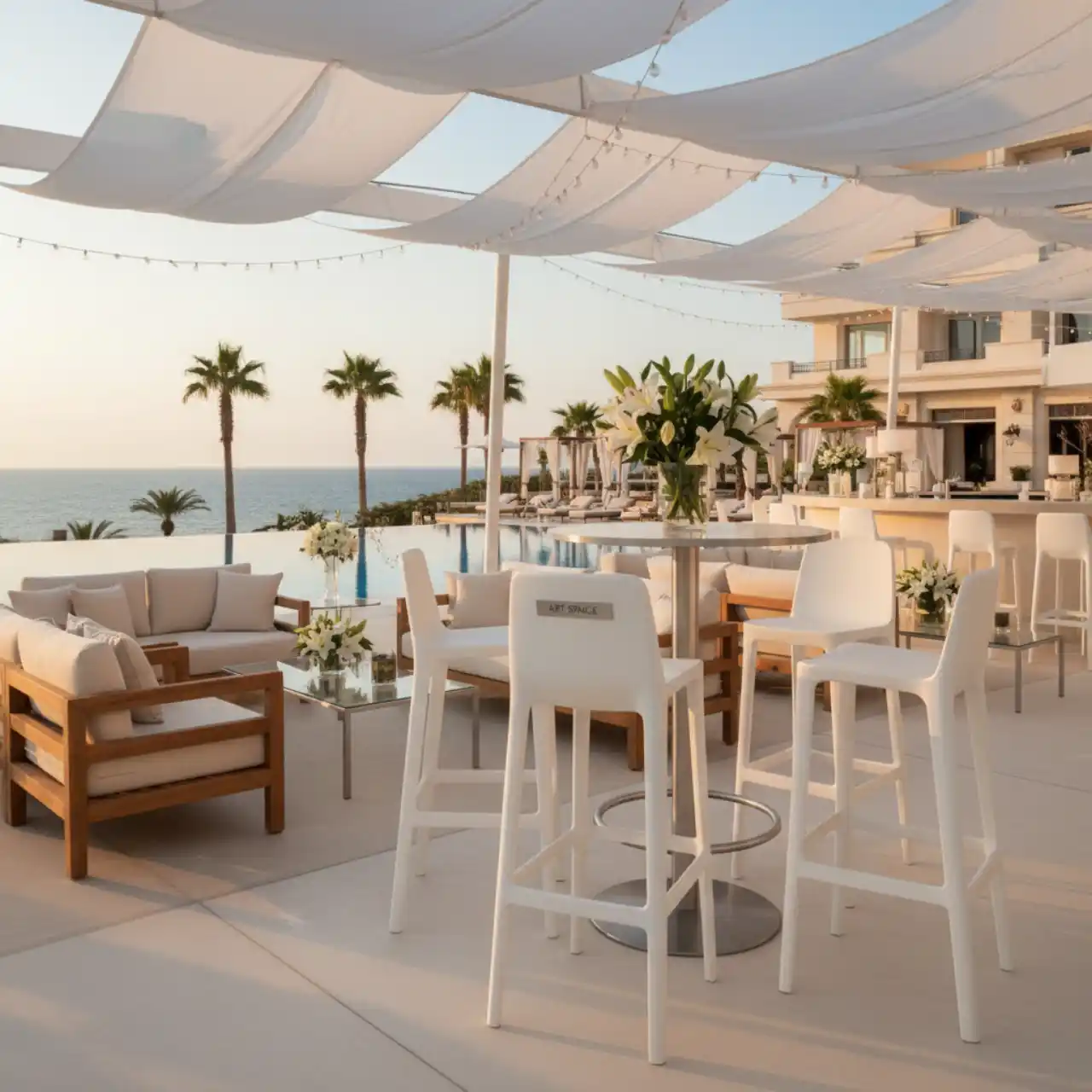 Стул пластиковый барный Volt