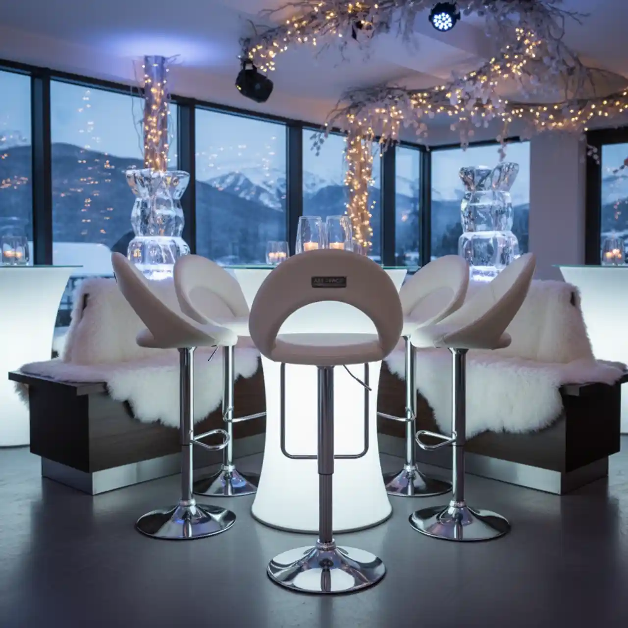 Стул барный экокожа кремовый Asti