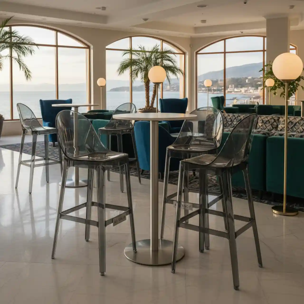 Стул пластиковый барный Opera Bar