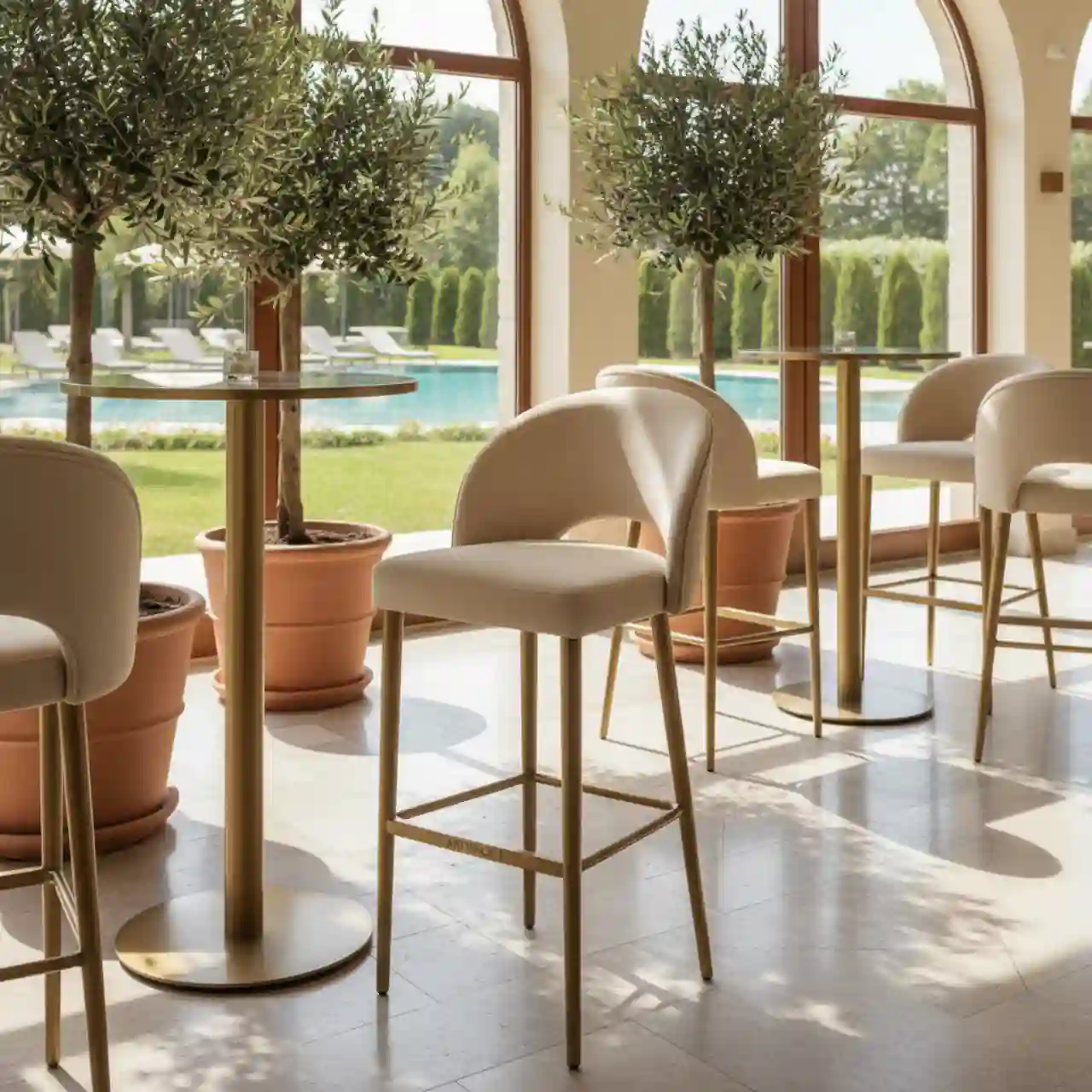 Стул барный ткань капучино Bit