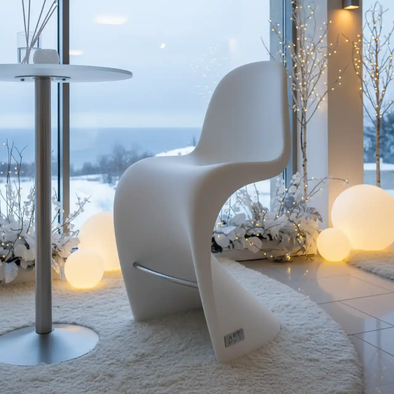 Стул пластиковый барный Isidoro