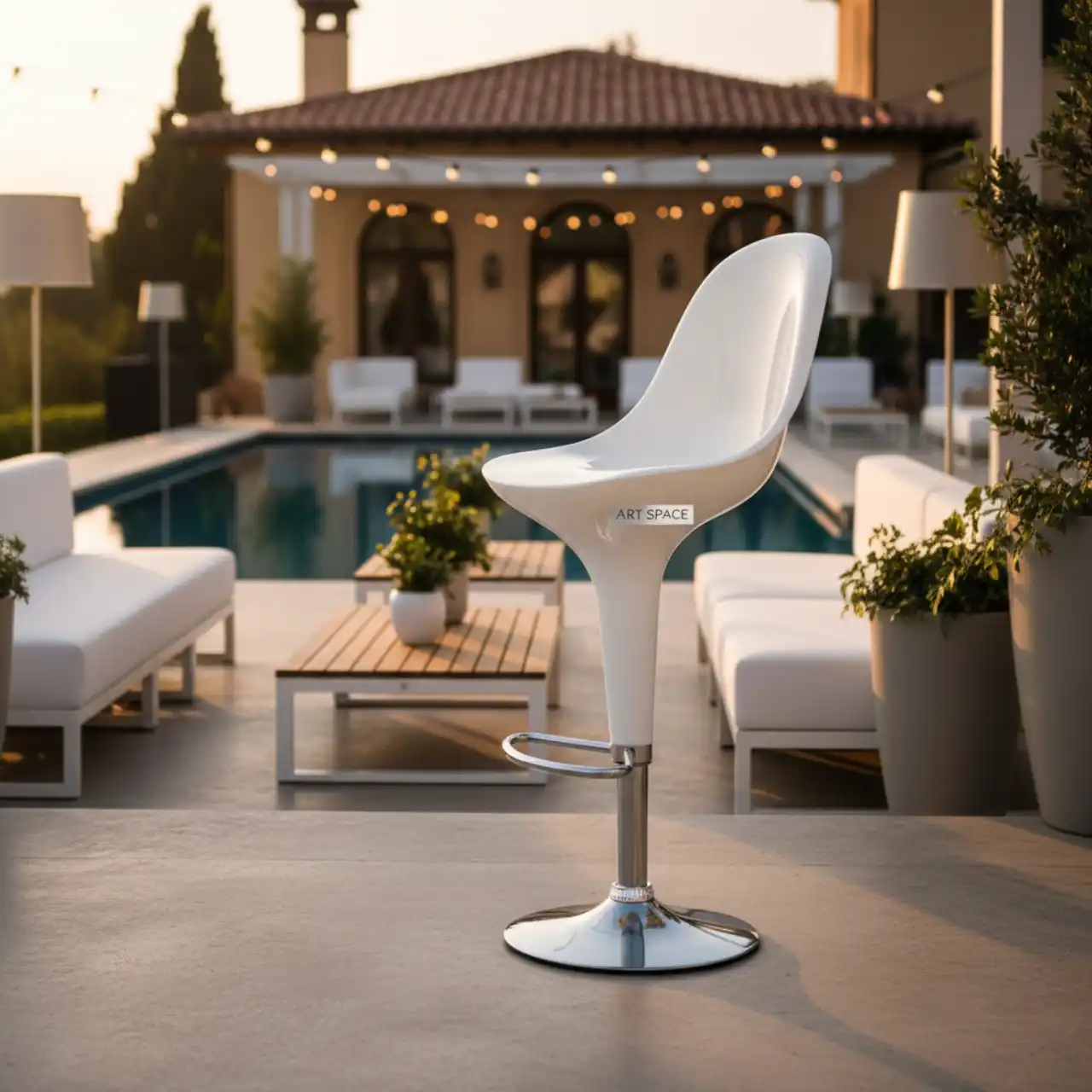 Стул пластиковый барный