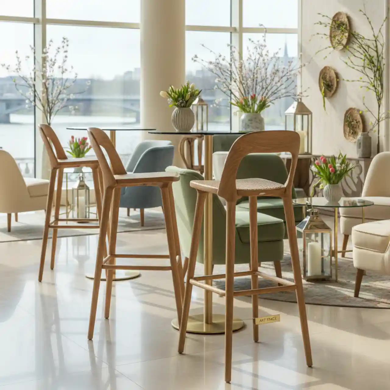 Стул деревянный полубарный Nym