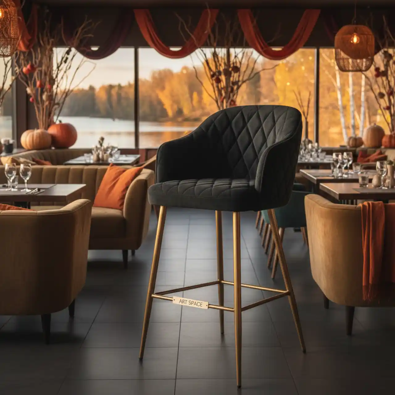 Стул барный черный Las Vegas