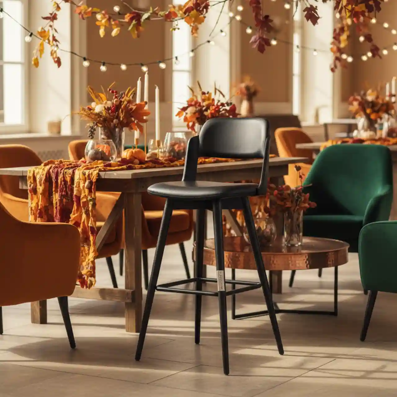 Стул барный черный malavi